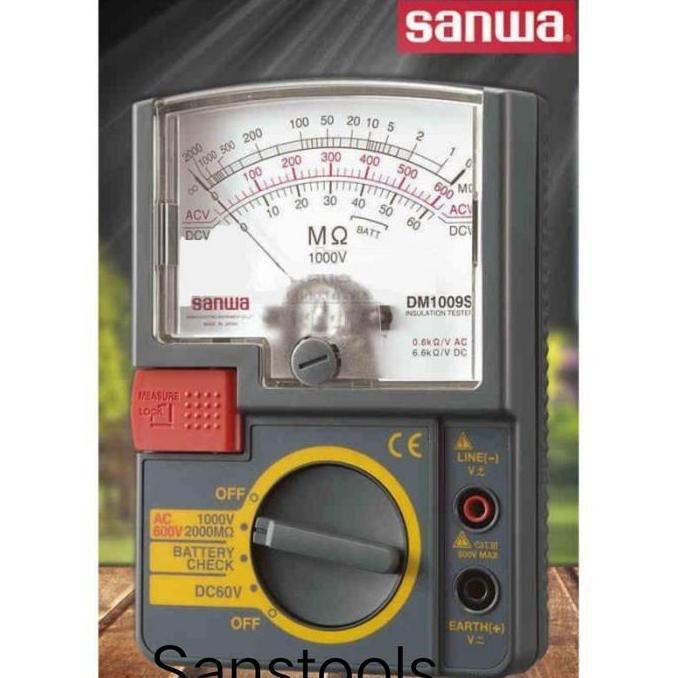 Sanwa DM-1009S analog insulation tester DM1009S megger 1000v manual
