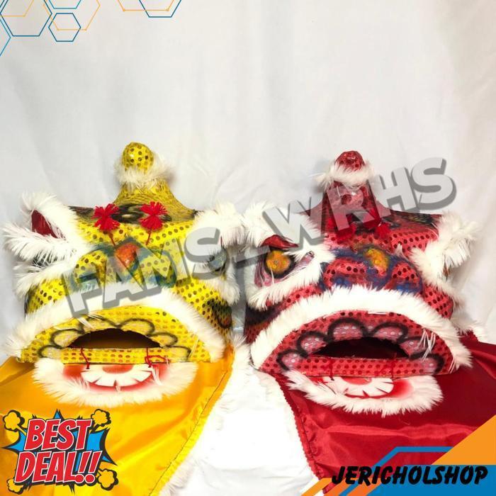 Barongsai Anak Dewasa Bahan Karton Tebal Kokoh Barongsai Kedip Br 1030