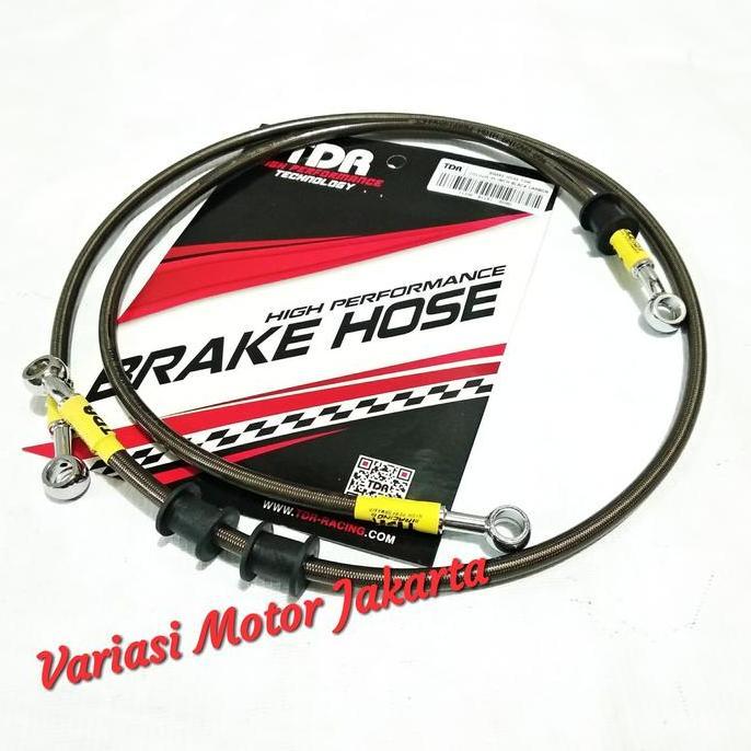 Selang Rem Depan belakang CBR 150 CB150R Sonic 150 tdr rACING Black Carbon