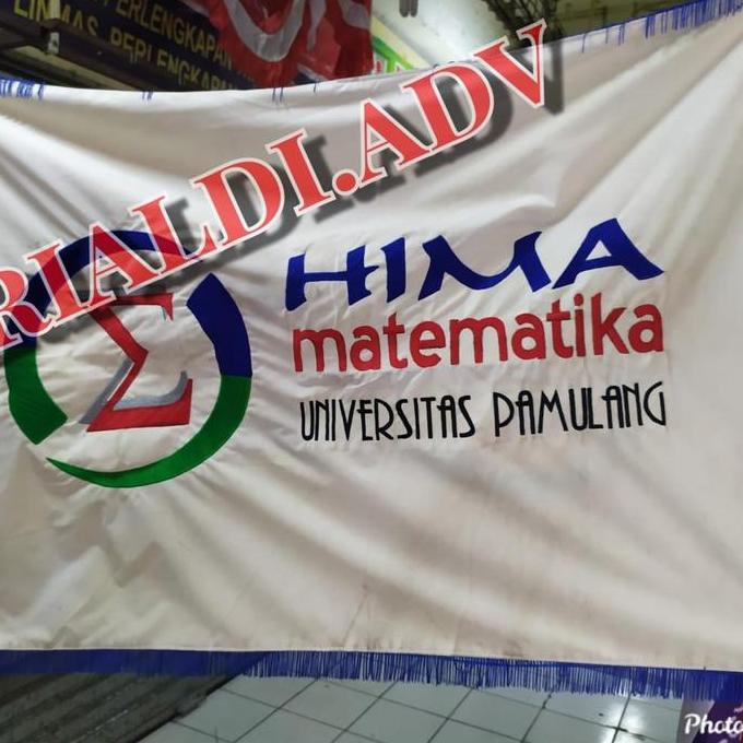 Ready bendera pataka bordiran bahan bludru bolak balik bendera pataka custom