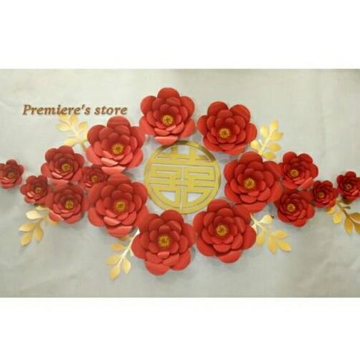 Ready Paper flower sangjit / dekorasi sangjit