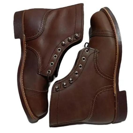 New  Red Wing 8111 Iron Ranger Amber Harness Leather - VOCMEL ONLY Sepatu Boots Pria 6-Inch Baru Mad