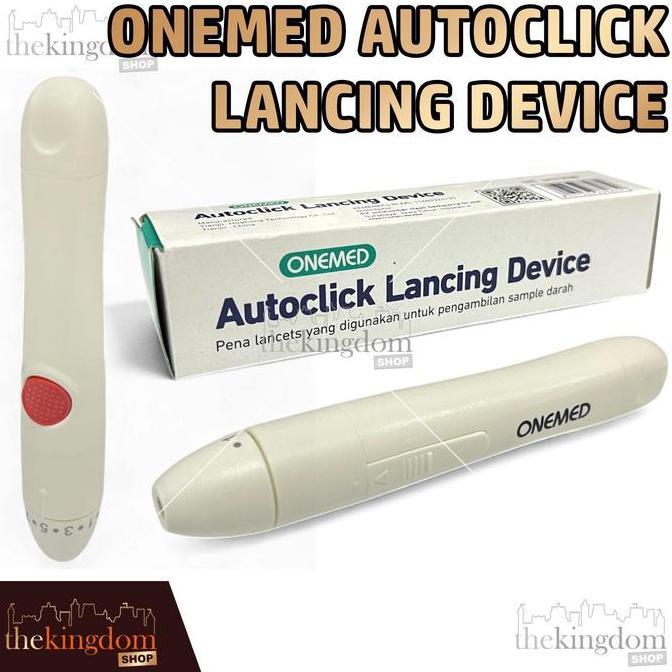 SAMRUAY Onemed Autoclick Lancing Device Pen Auto Click Lancet Jarum Tes Darah