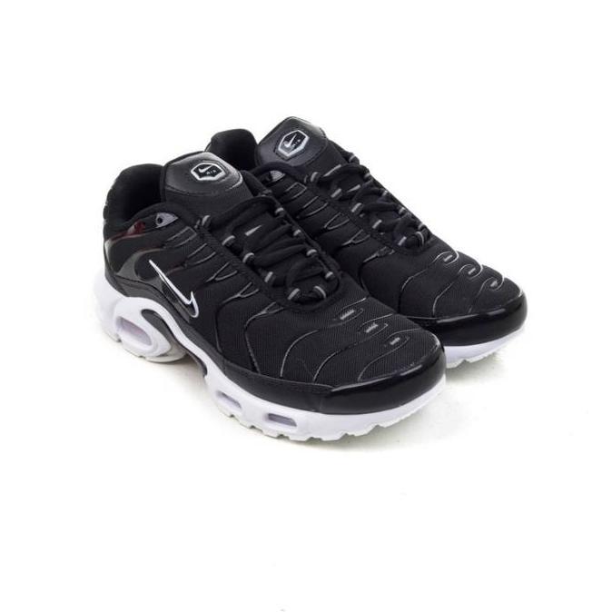 New  Sepatu Nike Tn Air Max Plus Black White