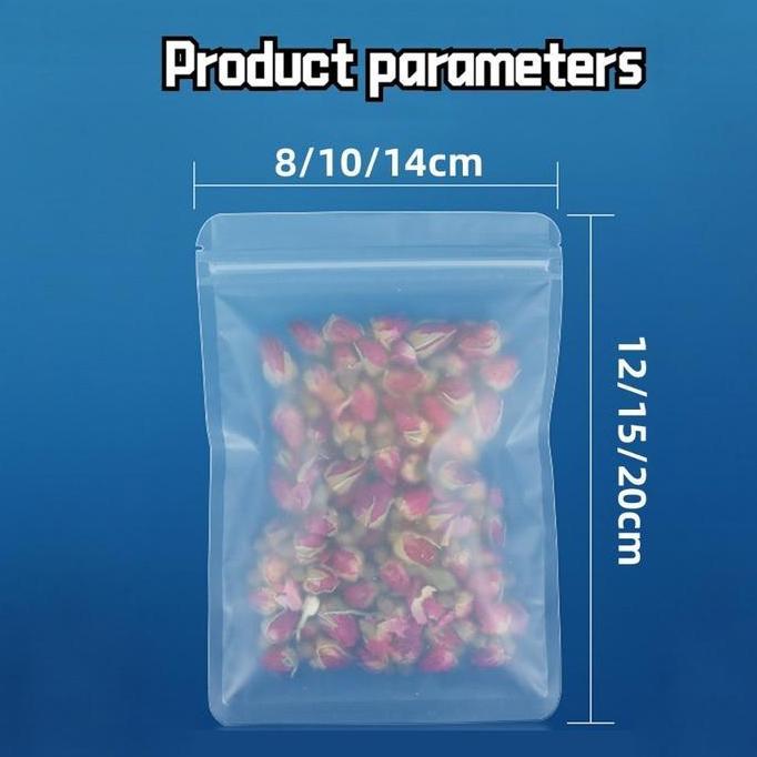 CLUCK [100PCS/Bag]Plastik klip makanan / Plastik Klip Standing Pouch Ziplock Buram / Kemasan Makanan