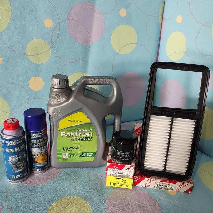 NEFERPITOU Paket service oli Fastron Eco Green 0W-20 Agya Ayla 1200cc (5)
