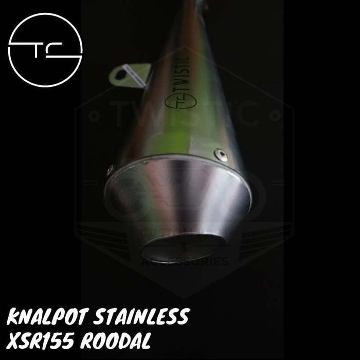 (Termurah) Knalpot Muffler Full System Stainless Roodal Motor Xsr155 Custom Bestseller