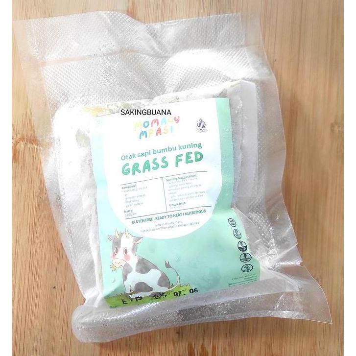 ready Grassfed Otak Sapi Bumbu Kuning 200gr - MOMACY