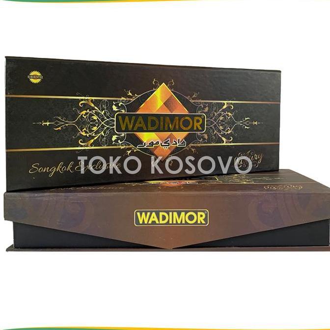 GROSIR (10 Pcs) Songkok Premium WADIMOR LUXURY Tinggi 9 ORIGINAL Peci Solat Hitam Mewah Pria Dewasa 
