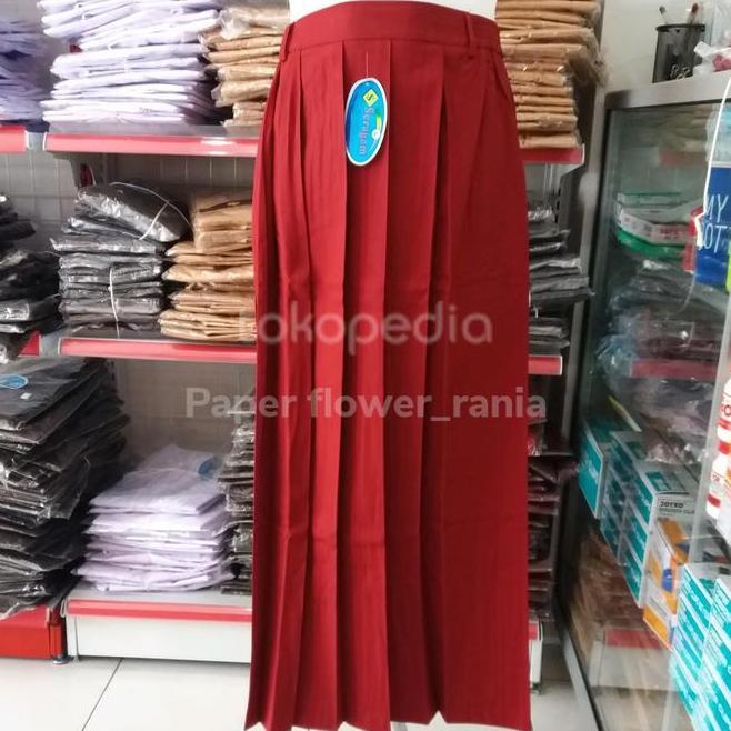 Rok Seragam Sekolah Sd Seragam Rok Rempel Panjang Merah Rok Sd