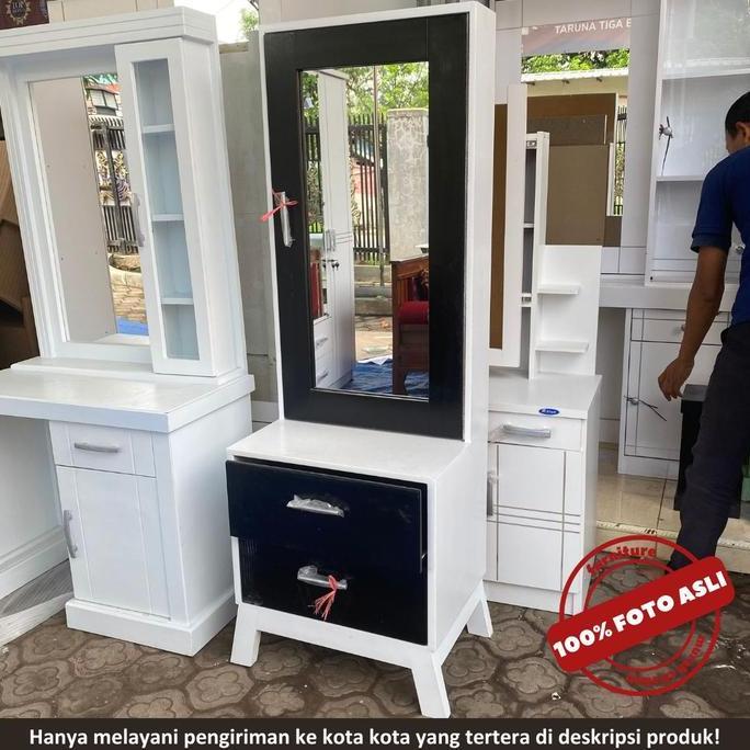 MEJA RIAS RETRO RAK KOSMETIK BISA CUSTOM  WARNA - Furniture Murah Cirebon