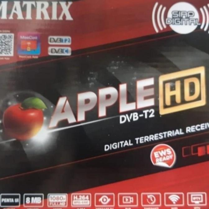 Set Top Box STB Matrix Apple Merah DVB T2