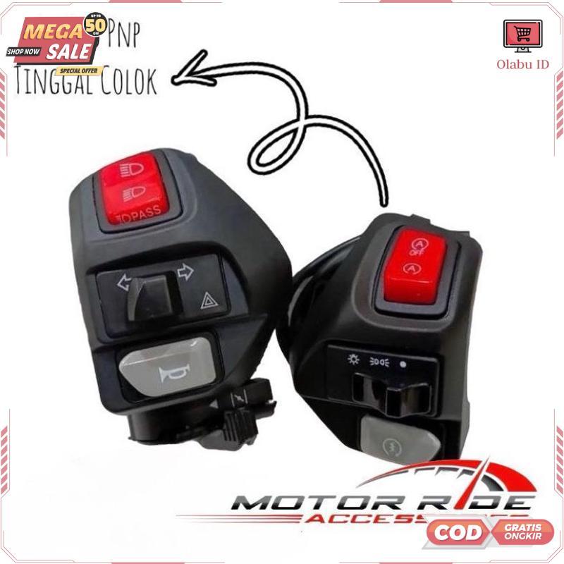 Cuci Gudang Saklar Set Pnp Mio Aerox Kiri Kanan Domino Vietnam Komplit Engine Plus Hazard Saklar Aer