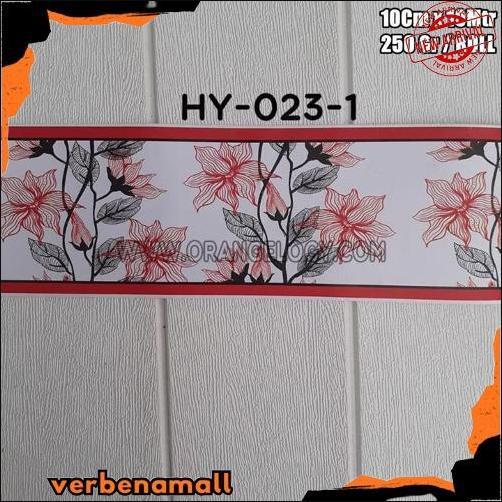 Terlaris List Border Stiker 10 Meter Wall Border List Border Motif Bunga List Wallpaper Dinding Bord
