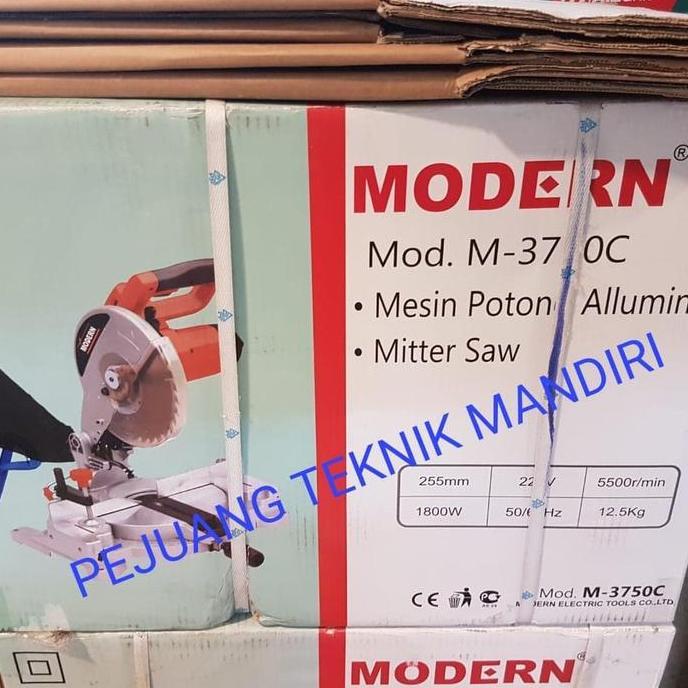 JUHNDE MESIN POTONG ALLUMINIUM MODERN M-3750C / MITER SAW MODERN M3750C 10"