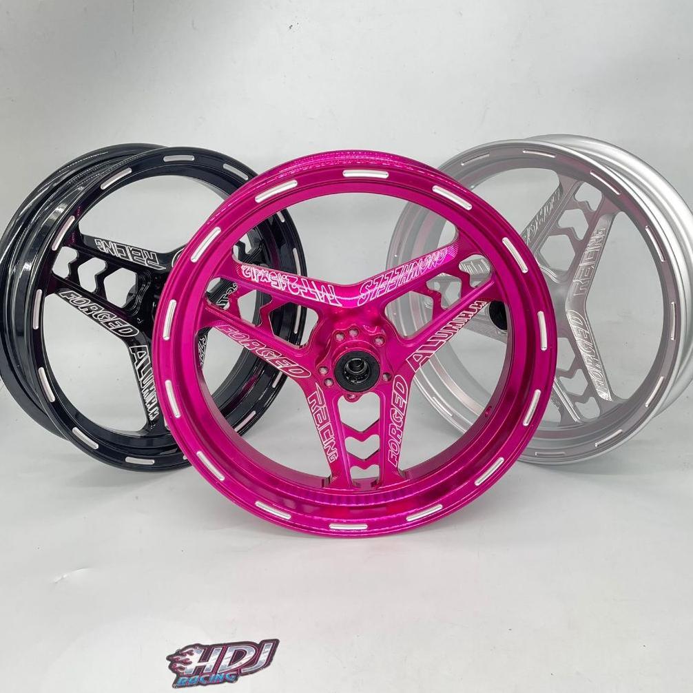 Velg Depan Motor Listrik UOIS RACING Cnc Forged RING 12 Model Palang 3