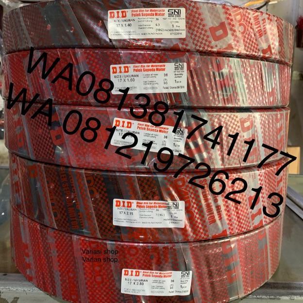 VELG DID HITAM RING 17 UKURAN 140 DAN 160 SEPASANG