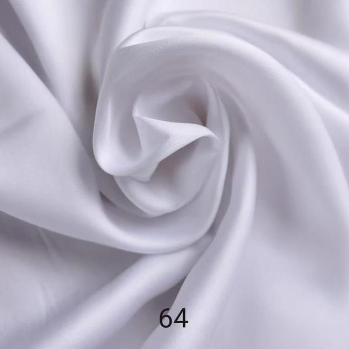 Bahan Meteran Polos Putih Kain Katun Import 100% Cotton Tc200