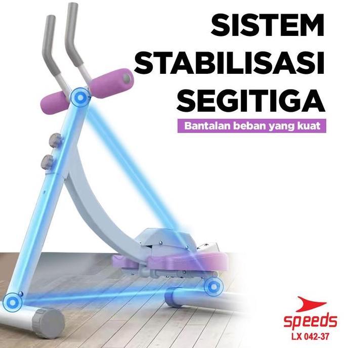 Promo SPEEDS AB Coaster Alat Olahraga Fitness Rumah Ab Roller Abdominal 042-37 COD