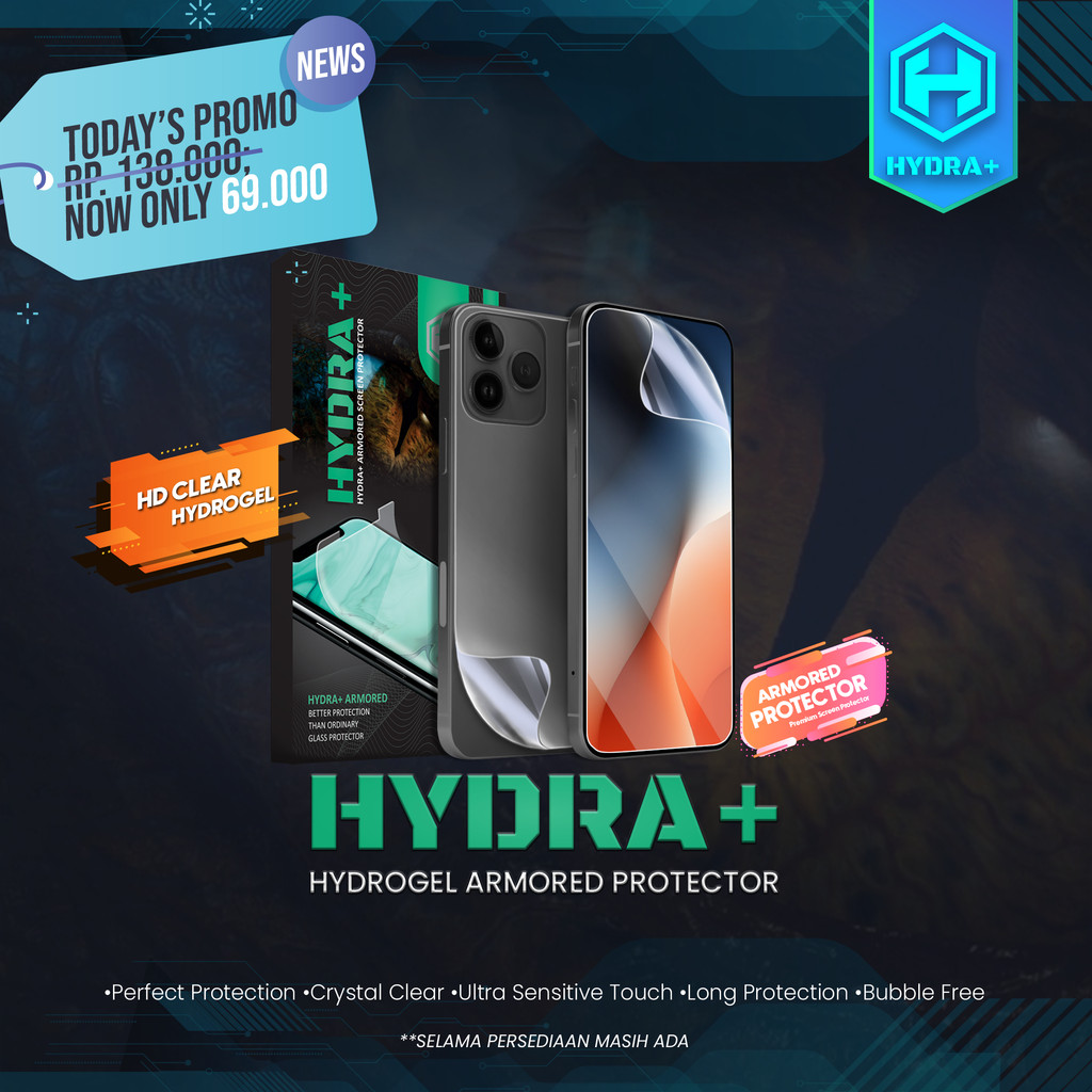 HYDRA+ iPhone 8 Plus - Anti Gores Hydrogel - Not Tempered Glass - Full