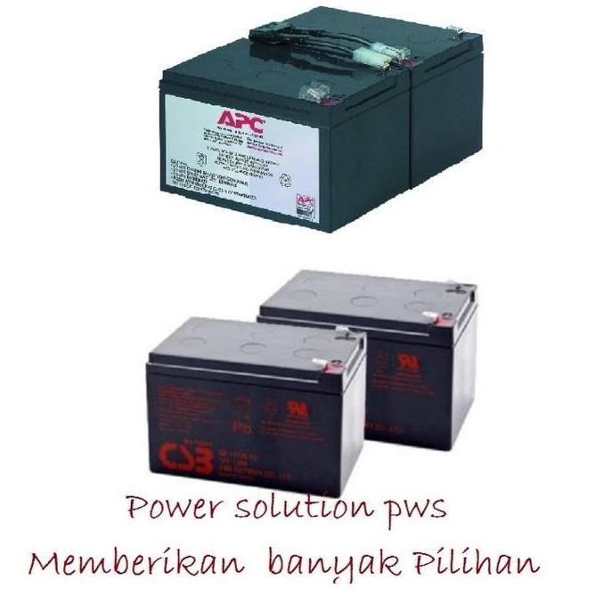 RBC6 Battery Competible For UPS APC. 2x Baterai CSB / LONG 12V 12Ah