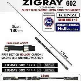 JORAN KENZI ZIGRAY 602 PE2-3 PE3-4 Fuji Guides jigging Spinning pancing jig