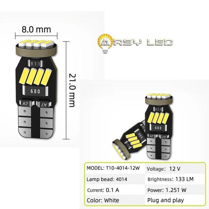 LED LAMPU SIRIUS Senja Sein Plat Motor Vario Beat Mio Nmax