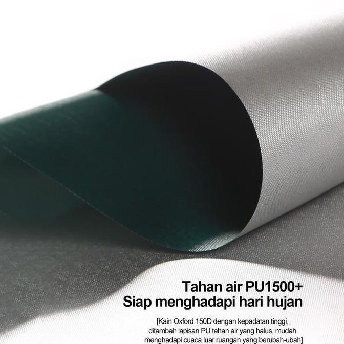 Payung Teduh Besar Anti Uv- Payung Outdoor Lipat Persegi Panjang Untuk Berjualan - Payung Komersial 