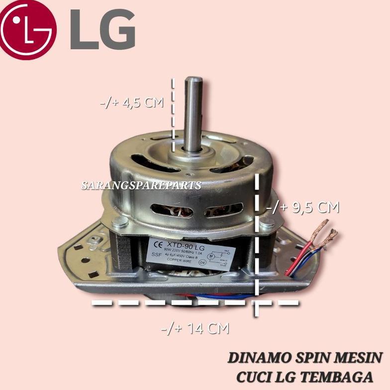 DINAMO SPIN / DINAMO PENGERING TEMBAGA LG / MOTOR PENGERING MESIN CUCI LG TEMBAGA