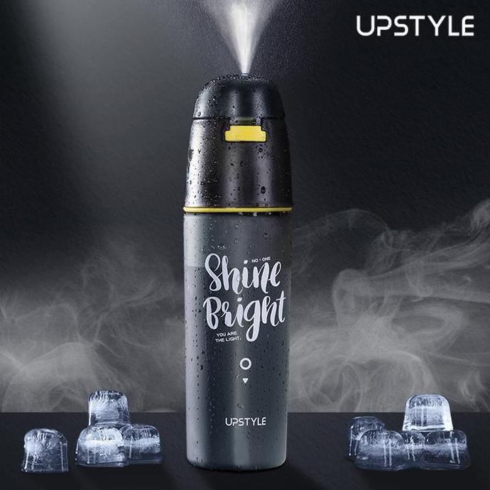 GEATOMI_10 - UPSTYLE SPORT WATER BOTTLE 600ML - BOTOL MINUM SPRAY FROSTED OLAHRAGA