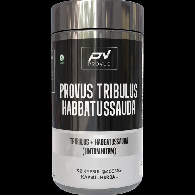Provus Tribulus Habbatussauda 30 & 90 Kapsul Testobooster Testo Suplemen Alami Herbal Stamina Pria