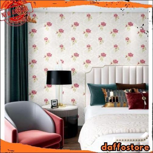 COD Wallpaper Dinding Motif Kitty Frozen Emboss Gelombang Alam Walpaper Dinding Ruang Tamu Kamar Ana