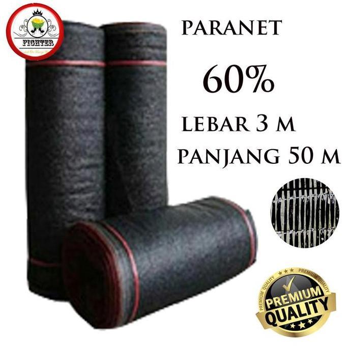 HARGA DISC - Paranet 60% lebar 3 m Rol / shading net / jaring tanaman