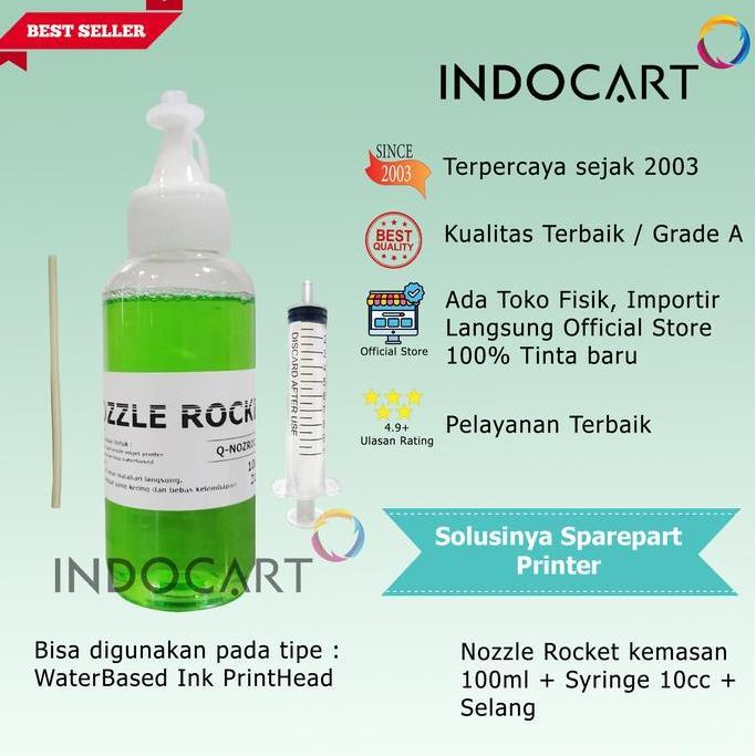 Nozzle Rocket Cleaner-Pembersih head inkjet printer HP Canon Epson-100