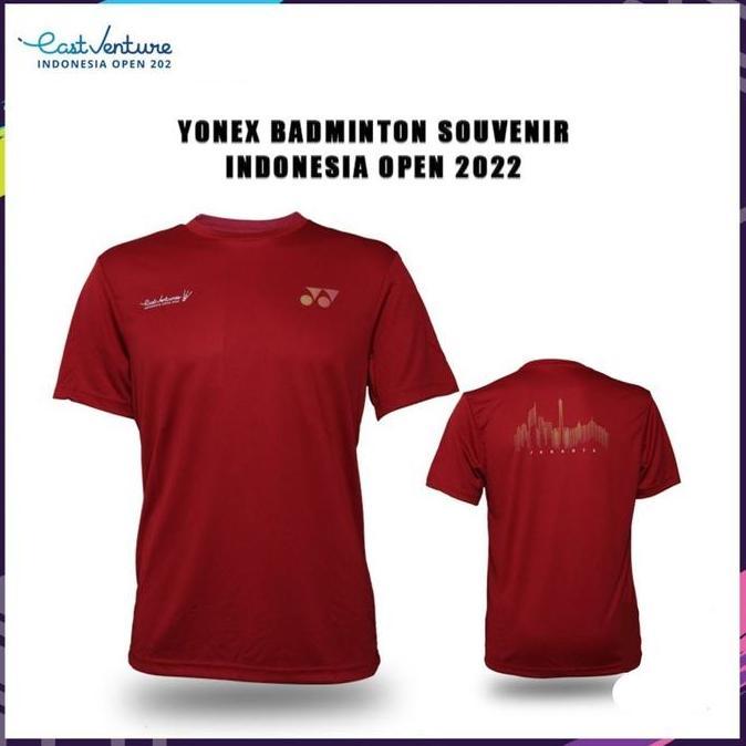 NEW LIMITED BAJU KAOS JERSEY SOUVENIR YONEX INDONESIA OPEN 2022 ORIGIN