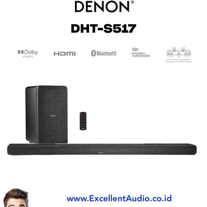 Denon DHTS517 DHT-S517 DHTS 517 Dolby Atmos Soundbar
