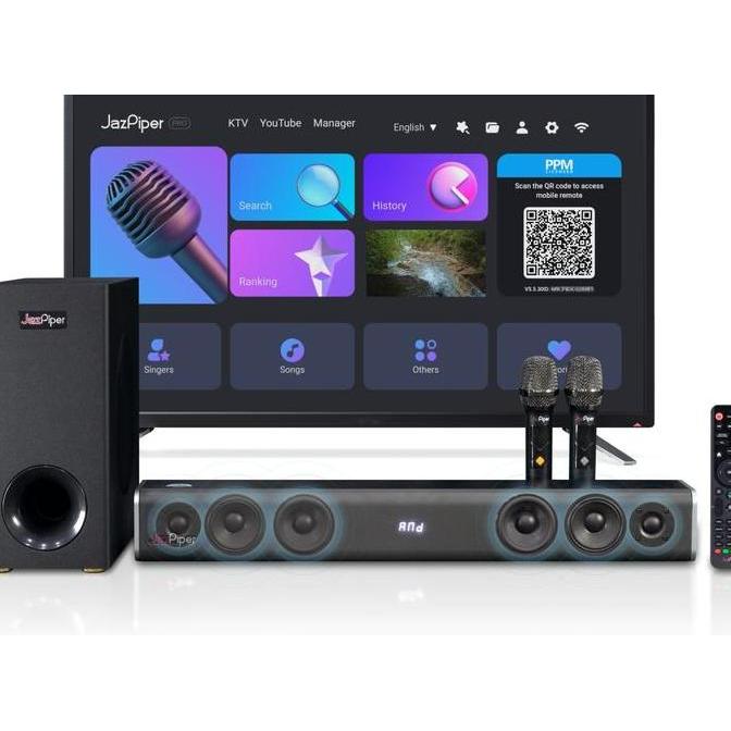 Jazpiper Pro Soundbar High Performance Karaoke Soundbar