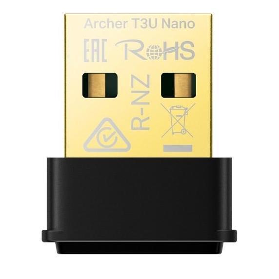 TP-LINK Archer T3U Nano AC1300 Nano Wireless MU-MIMO USB Adapter - T3U
