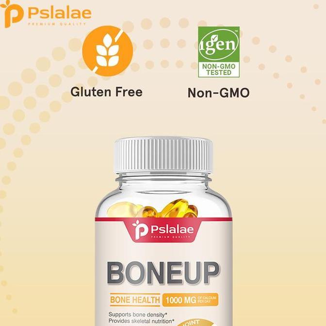 Pslalae-Suplemen Boneup-Mengandung Vitamin C, Vitamin D, Kalsium, Seng, Tembaga, Mangan, Kalium, Vit
