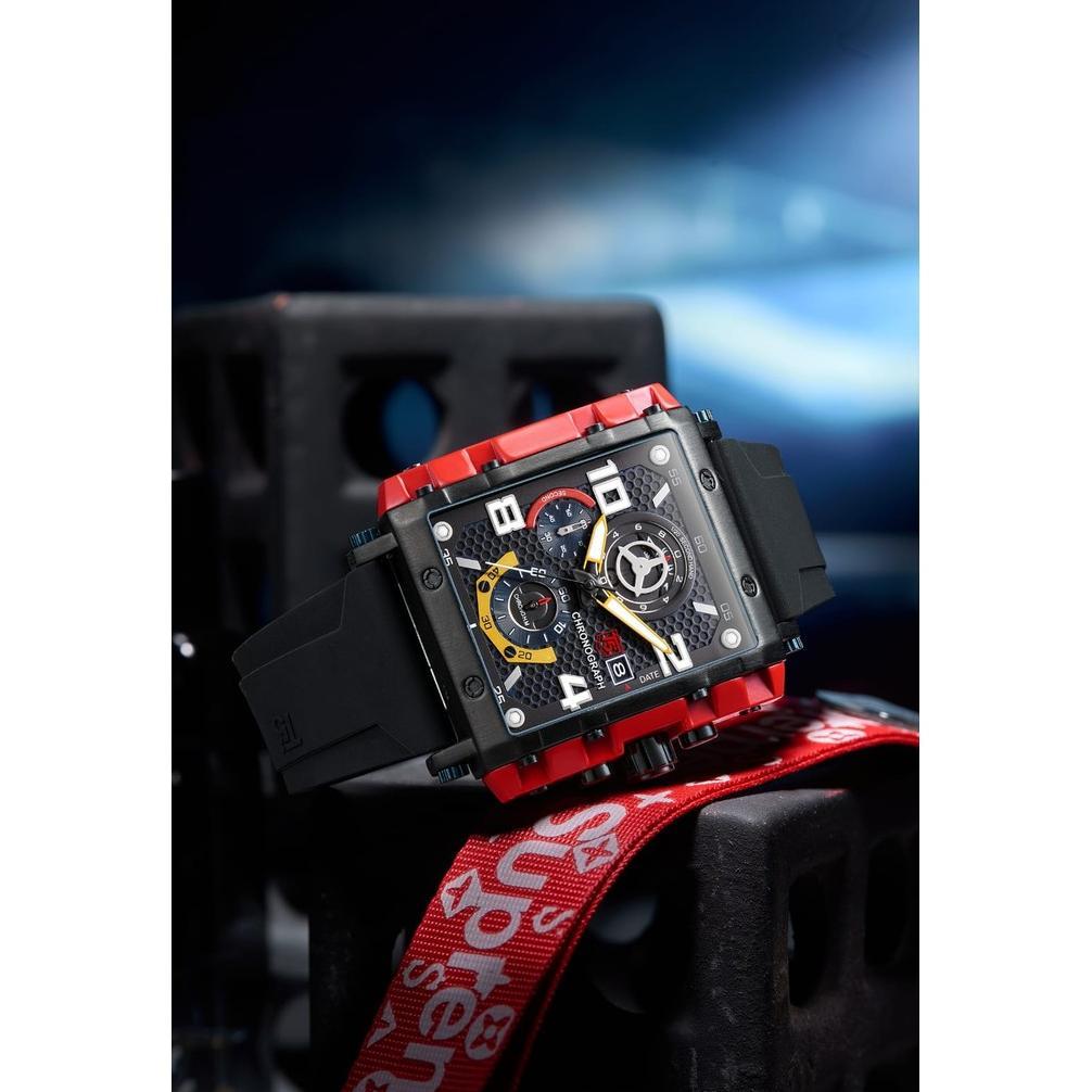 T5 H3886G Original Cronograph Bergaransi Free Box Dan Tas