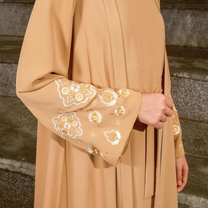 Shafira - Bashira Dress - Khaki | Gamis Panjang Muslim Wanita