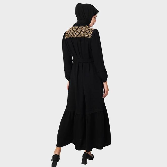Hikmat D4492-02 - Gamis Dress Muslimah Luna Ivory