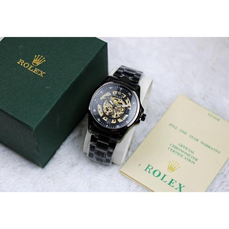 GROSIR Jam Tangan Premium Rolex Automatic Wanita / Pria Super Free Box Ori ( BISA COD)