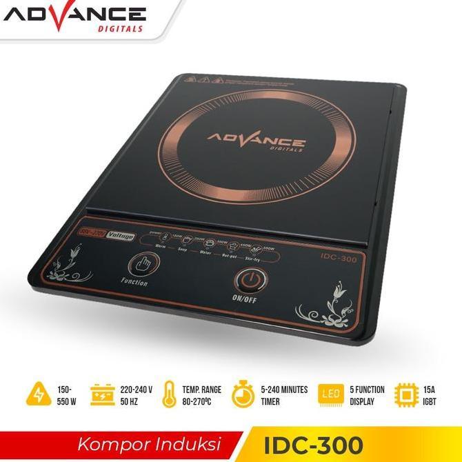 ADVANCE IDC 300 Kompor Listrik Induksi Portable Low Watt Garansi Resmi 1 Tahun