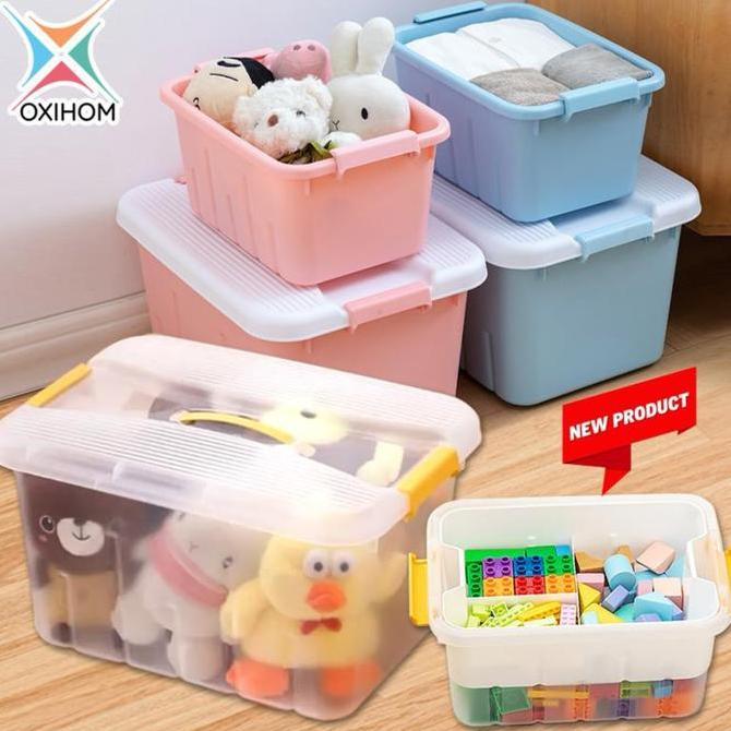 Oxihom Container Box Plastik Kotak Penyimpanan Kontainer Storage Box Mainan Pakaian