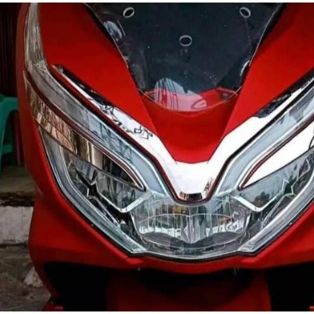 Aksesoris honda pcx 150-garnis depan pcx-headlamp honda pcx
