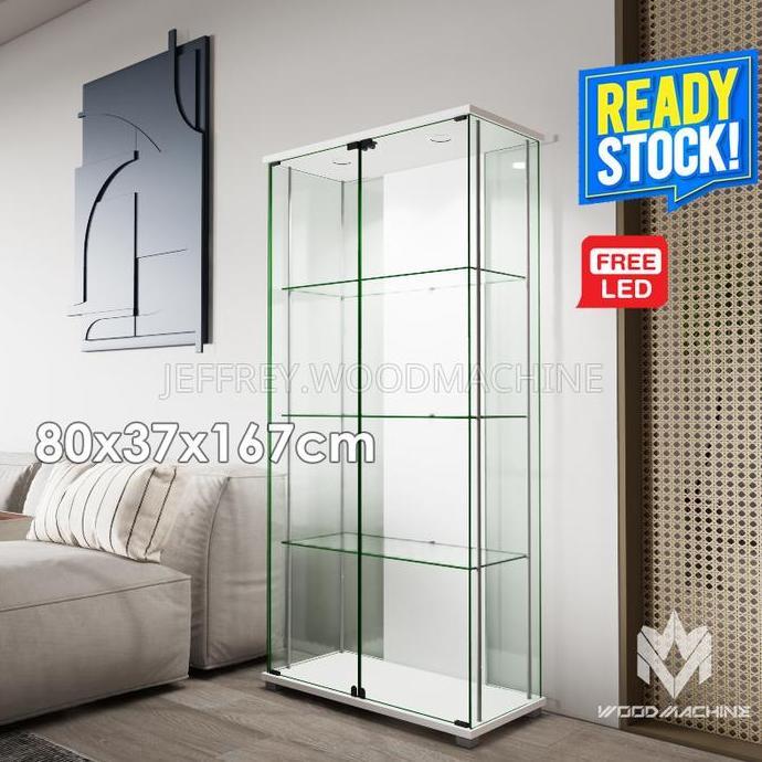 RAK DISPLAY DX9 BESAR FIGURE HOBBY ETALASE 2 PINTU KACA PAJANG LEMARI [terbaik]