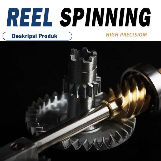 Pancing QS1000-7000, Kekuatan Tarikan 16KG, Reel Spinning Pancing Laut & Air Tawar, Kuat dan Terjang