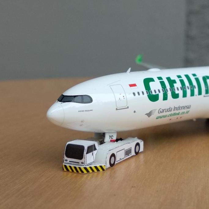 Diecast/miniatur GSE Airport Pushback Car skala 1:400