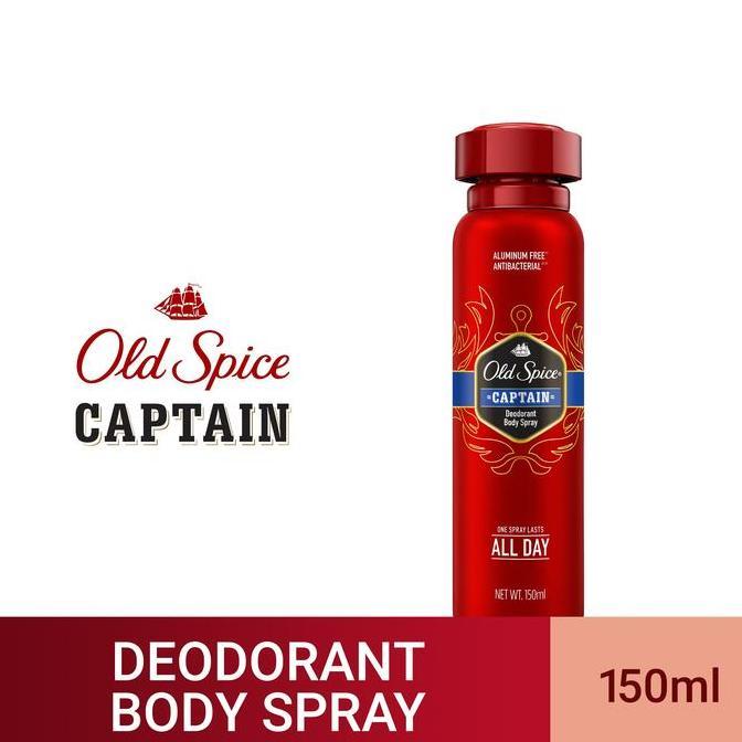 Old spice 48h deodorant body spray captain 150ml _Lan